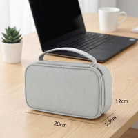 Étui Organisateur Électronique Résistant à l'Eau, Sac de Rangement pour Câbles et Accessoires Photo, Idéal pour les Essentiels de Voyage