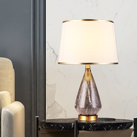 Lámpara de Escritorio Decorativa de Diseño Moderno y Exquisito, con Patrón de Cerámica de Lujo Italiano, Alimentada por Corriente Alterna de 220V, para Mesita de Noche de Hotel