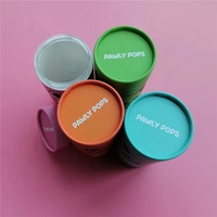 Boîte et tube en papier kraft composite recyclable personnalisés pour les friandises pour animaux de compagnie, les biscuits, les bonbons, le chocolat, le lait, le sucre, les emballages alimentaires