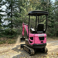 Mini-excavatrice compacte de 1,5 tonne, excavatrice sur chenilles pour les travaux de fondation et de drainage des maisons