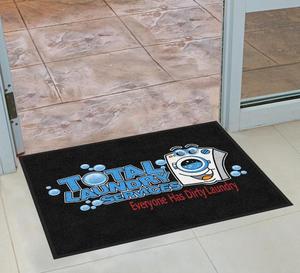 Tapis d'entrée commercial robuste en nylon 6.6, tapis personnalisé avec logo, avec dos antidérapant en caoutchouc, lavable en machine - Product Image 6