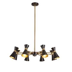 Lustre LED suspendu moderne nordique en cuivre, éclairage de salon, style grandiose, éclairage de chambre à coucher, salle à manger, lustre minimaliste pour la maison - Product Image 4