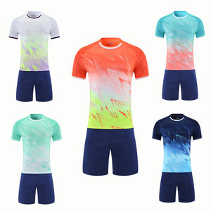 ชุดฟุตบอลกางเกงขาสั้นผ้าโพลีเอสเตอร์ New100 % ผ้าแห้งเร็วชุดฟุตบอลสำหรับเด็กปรับแต่งได้ทุกเพศแบบอัตโนมัติ - Product Image 6