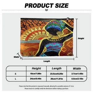 Portable voyage <span class=keywords><strong>maquillage</strong></span> étui fermeture éclair femmes sac cosmétique <span class=keywords><strong>femme</strong></span> africaine Culture Tribale imprimer filles pour organisateur de toilette - Product Image 6