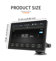 BQCC 9 ''HD IPS écran Portable MP5 lecteur de voiture Mirrorlink Carplay Android Auto BT double support connexion USB Auto Radio stéréo