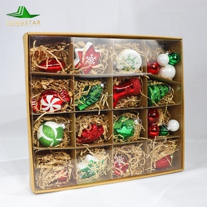 Boules de verre de Noël peintes à la main à l'intérieur de haute qualité en gros Ornements personnalisés Arbre de Noël Décoration suspendue <span class=keywords><strong>Boule</strong></span> à <span class=keywords><strong>dessin</strong></span> - Product Image 2