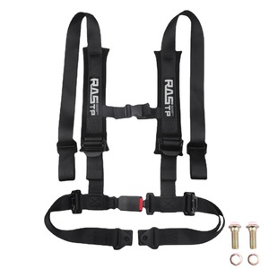 Cinturón de Seguridad RASTP de Carreras, de 2 Pulgadas, Cuatro Puntos, Liberación Rápida, Negro, Poliéster de Alta Resistencia, Cinturón de Seguridad para Automóvil - Product Image 5