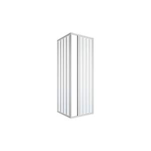 Loris Lux Modern 70x70cm Corner Shower Enclosure <b>Frameless</b> with Sliding Folding Doors 6mm Tempered Glass and Aluminium <b>Frame</b> - Product Image 1