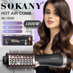 Peigne électrique à air chaud <span class=keywords><strong>1000W</strong></span> en une étape pour sécher les cheveux <span class=keywords><strong>brosse</strong></span> à sèche-cheveux à tension unique <span class=keywords><strong>brosse</strong></span> ronde <span class=keywords><strong>soufflante</strong></span> <span class=keywords><strong>rotative</strong></span> - Product Image 2