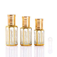 3ml 6ml 12ml Uv Electroplated Portable Attar Essential Oil Roller Glass Ball Bottle Luxury Arabic Travel Perfume Roll on Bottles