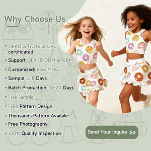 Setelan Olahraga Anak Perempuan 2 Potong dengan Logo Custom, Celana Flare dan Jaket Zip Penuh, untuk Gym, Aktivitas, dan Yoga - Product Image 6