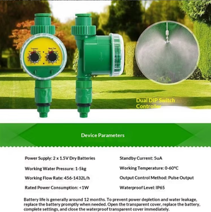 Temporizador <span class=keywords><strong>de</strong></span> <span class=keywords><strong>Riego</strong></span> Automático F98, Analógico, <span class=keywords><strong>de</strong></span> Plástico, a Pilas, Equipo <span class=keywords><strong>de</strong></span> Jardinería para Regar Flores y Plantas - Product Image 2