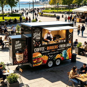 Carrelli per Street Food, Food Truck, Rimorchi per Alimenti, Food Truck con Cucina Completa, Carretto Gelati, Carretto Gelati Mobile - Product Image 1