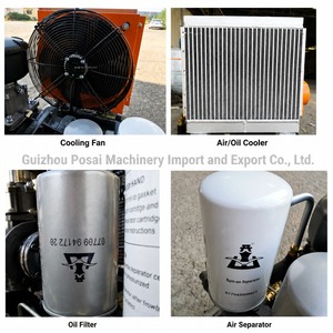Compresseur d'<span class=keywords><strong>air</strong></span> à vis KAISHAN LGY-4.8/10 avec débit de 4,8 m³/min (170 CFM) et pression de 145 PSI pour utilisation avec <span class=keywords><strong>marteau</strong></span> perforateur - Product Image 4