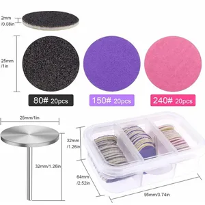 15/20/25/35MM Replaceable Sandpaper Disc for Foot Dead Skin Calluse Remove Cuticle Files Foot Electric Rotating <b>Pedicure</b> <b>Tools</b> - Product Image 5