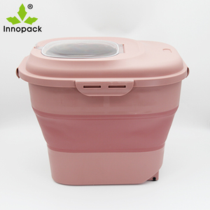 Conteneurs de stockage de céréales pliables en plastique étanches <span class=keywords><strong>et</strong></span> scellables <span class=keywords><strong>pour</strong></span> <span class=keywords><strong>farine</strong></span>, <span class=keywords><strong>sucre</strong></span>, riz, cuisine - Product Image 3