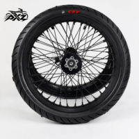 Kit de roues Supermoto CNC en aluminium 17 pouces Surron Light Bee X LBX Talaria MX3 MX4 XXX, ensemble de pneus haute performance pour la route