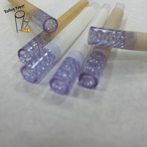 Inventory 10 * 30MM Purple Spiral Mouth Smoking <b>Roll</b> <b>Paper</b>, Customizable Glass Mouth Diameter Size Color - Product Image 1