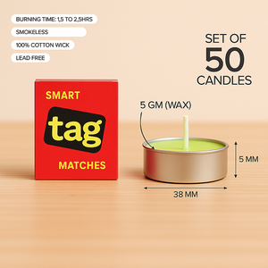10g Multicolour Tea Light <b>Candles</b> Pack of 50 Decorative Wax <b>Candles</b> for Home Decor Parties Events Festivals and <b>Gifts</b> - Product Image 4