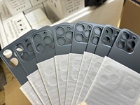 Coque Arrière Intégrée en Verre PC pour iPhone 8P/X/XR/11/12/13/14 et XS Max, Conception à Grand Trou, Aucun Démontage Requis