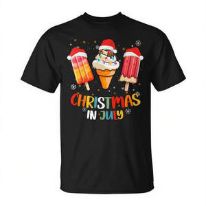 Camiseta de Navidad en julio con diseño de helados y paletas para niños, mujeres y hombres - Product Image 2