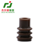 7165-0119 Câble de protection en silicone brun enduit d'huile, type Yazaki, 1 cavité, pour faisceau de câblage automobile à fil unique