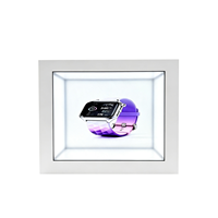 Vitrine interactive tactile LCD transparente 3D haute luminosité de 19/41,5 pouces pour publicité commerciale semi-extérieure