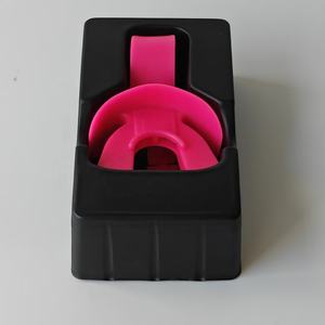 Protector bucal de fútbol rosa fuerte con ventana de caja blíster personalizado con cuerda protectora de goma ecológica para el mes del cáncer de mama BCAM - Product Image 6