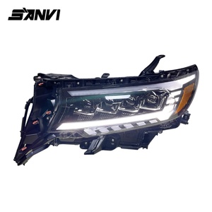 Sanvi para Toyota Land Cruiser Prado 2018, Conjunto de Faros Delanteros Reequipados con Lentes LED Matrix, Luces de Circulación Diurna - Product Image 1