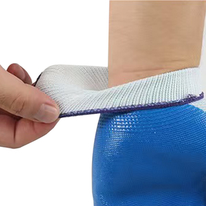 Guantes DE SEGURIDAD acrílicos sumergidos en la palma completa para logística Taller de reparación de automóviles Fábrica Resistente al desgaste Protección laboral Diseño colgante - Product Image 3