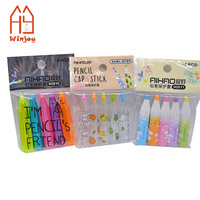 En stock : Ensemble de protège-crayons en silicone souple, rallonges et capuchons pour crayons, correcteur de posture d'écriture pour enfants, protecteur de pointe de crayon