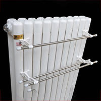 Séchoir à linge TXL610 en acier inoxydable, support de séchage pour radiateur, crochet pour suspendre les vêtements, étagère, porte-serviettes pour la maison