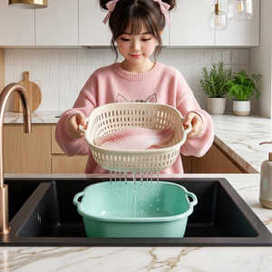 Juego de Escurridores de 3 Piezas Color Menta Ele-Gate, 7L, 4.5L, 2L, Libres de BPA, para Almacenamiento de Alimentos - Product Image 1