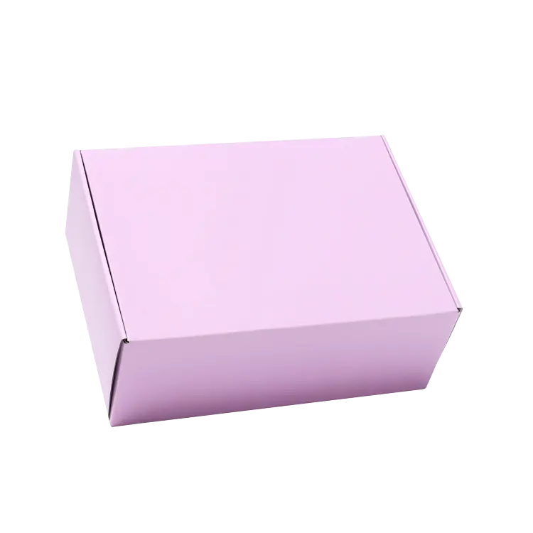2023 New Arrivals Custom Fold Purple AE Flute Aircraft Corrugated Paper Mailer Shipping Box for Underwear Clothing Shoes Packing