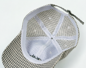 Gorra de Béisbol a Cuadros con Bordado Personalizado, Ala Ancha, Tela Suave, Hebilla Metálica Ajustable, Unisex, Casual y Versátil - Product Image 5
