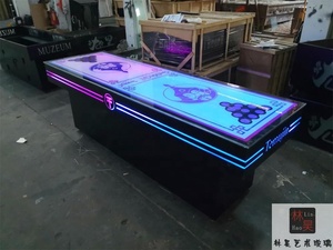 Linhao Outdoor <strong>Beer</strong> Pong <strong>Table</strong> With Custom Logo LED Iron/Glass Material Durable Outdoor Furniture - Product Image 6