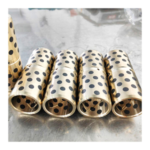 Pièces <span class=keywords><strong>de</strong></span> machines <span class=keywords><strong>de</strong></span> moulage par injection : Bagues <span class=keywords><strong>de</strong></span> roulement en cuivre, manchons en bronze avec insert en graphite - Product Image 3