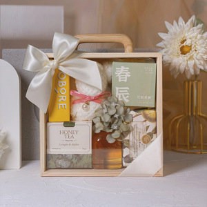 Wooden Gift <b>Box</b> Rectangle Portable Acrylic Transparent For Wedding Birthday <b>Party</b> Packaging General Use Craft Origin Heze - Product Image 2
