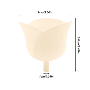 Rose Shape Silicone Funil Food Grade flexível antiderrapante BPA-Free, funil durável à prova de vazamento para utensílios de cozinha - Product Image 2