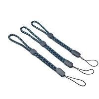 Sangles de poignet rondes réglables en nylon pour téléphone portable avec lanière courte anti-perte