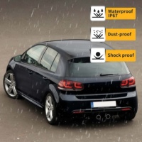 Nouvel ensemble de feux arrière et de feux stop LED modifiés 35W 12V 5000LM pour Volkswagen Golf 6 2009-2012, lentille rouge, double lampe