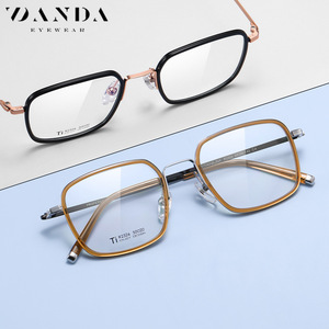 กรอบแว่นตา Danda รุ่น R2326 ทรงสี่เหลี่ยมเต็มกรอบ ทำจากไทเทเนียมแท้ น้ำหนักเบา ป้องกันแสงสีฟ้า สำหรับทุกเพศ - Product Image 2