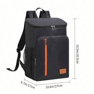 Custom Oxford Grocery Picnic <b>Backpack</b> Logo Wholesale Outdoor Waterproof <b>Thermal</b> Insulated Leakproof Zipper Portable Shoulder Bag - Product Image 5