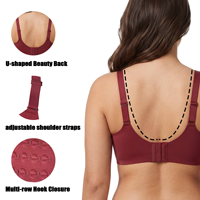 Sous-vêtements pour femmes, lingerie de haute qualité, soutien-gorge invisible sans fil, col en V, sans couture, grande taille