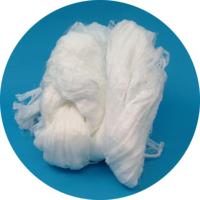 Hilos de Fibra de Nailon Brillante, Hilos de Poliamida Cruda Blanca en 3D