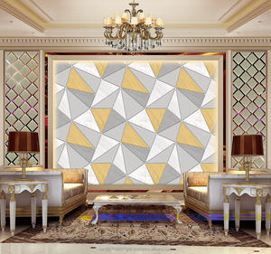 Papel tapiz geométrico para Interior del hogar, rollos de papel tapiz de espuma, papel tapiz de terciopelo, papel decorativo para pared - Product Image 2
