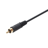 Audio chapado en oro RCA macho a verde 2 pines Terminal sin soldadura Cable adaptador de enchufe Lotus Audio cableado AV Cable de enchufe