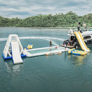 Plataforma Flotante Inflable Personalizada para Piscina, <span class=keywords><strong>Torre</strong></span> de Agua con Tobogán, Juguete Acuático Flotante, Juegos Divertidos para Fiestas en el <span class=keywords><strong>Mar</strong></span> - Product Image 3