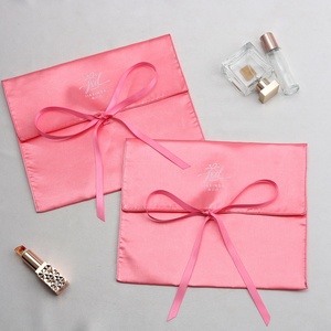 Wholesale Luxury High-Quality Logo Printed <b>Gift</b> <b>Envelope</b> Satin Bag for Handbag Silk <b>Envelope</b> Bust Pouch - Product Image 3