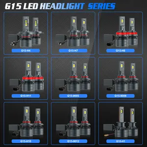 Gview G15 – Kit de Conversion de lumières LED H1 pour accessoires de voiture, 20000lm de Lumens élevés